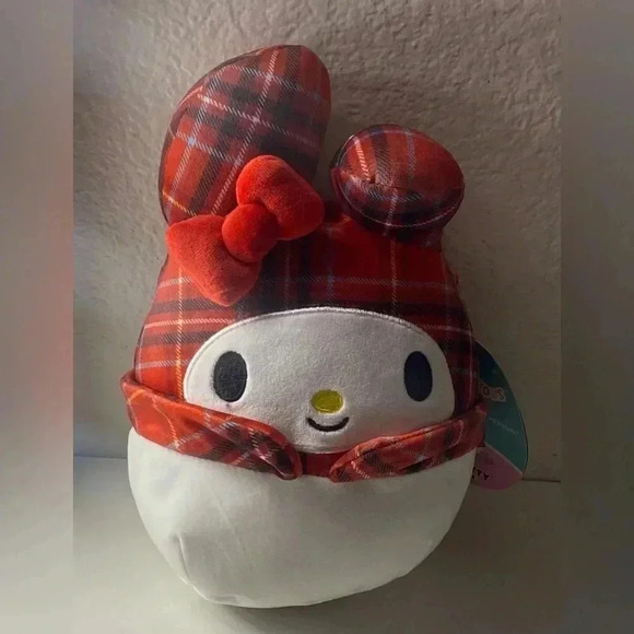 🆕My Melody Plaid Squishmallows Plushie 8"🆕 - Picture 4 of 7